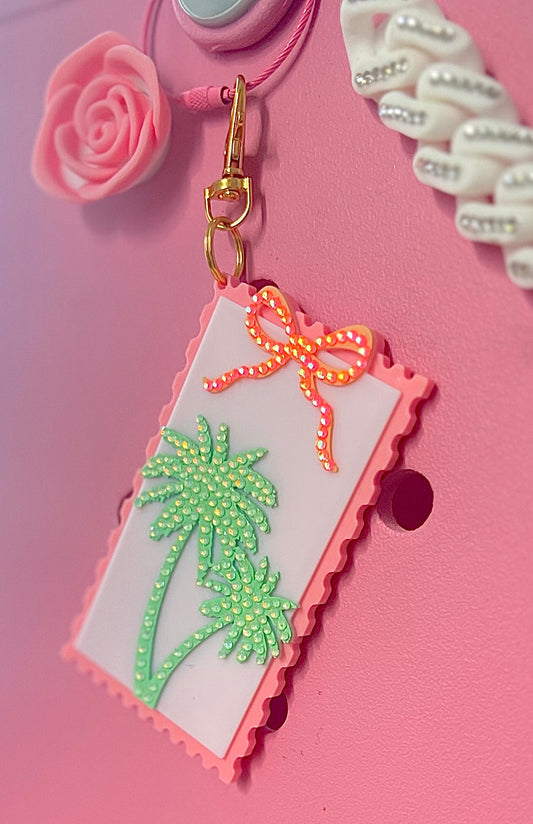Palm Paradise Bag Charm | Keychain