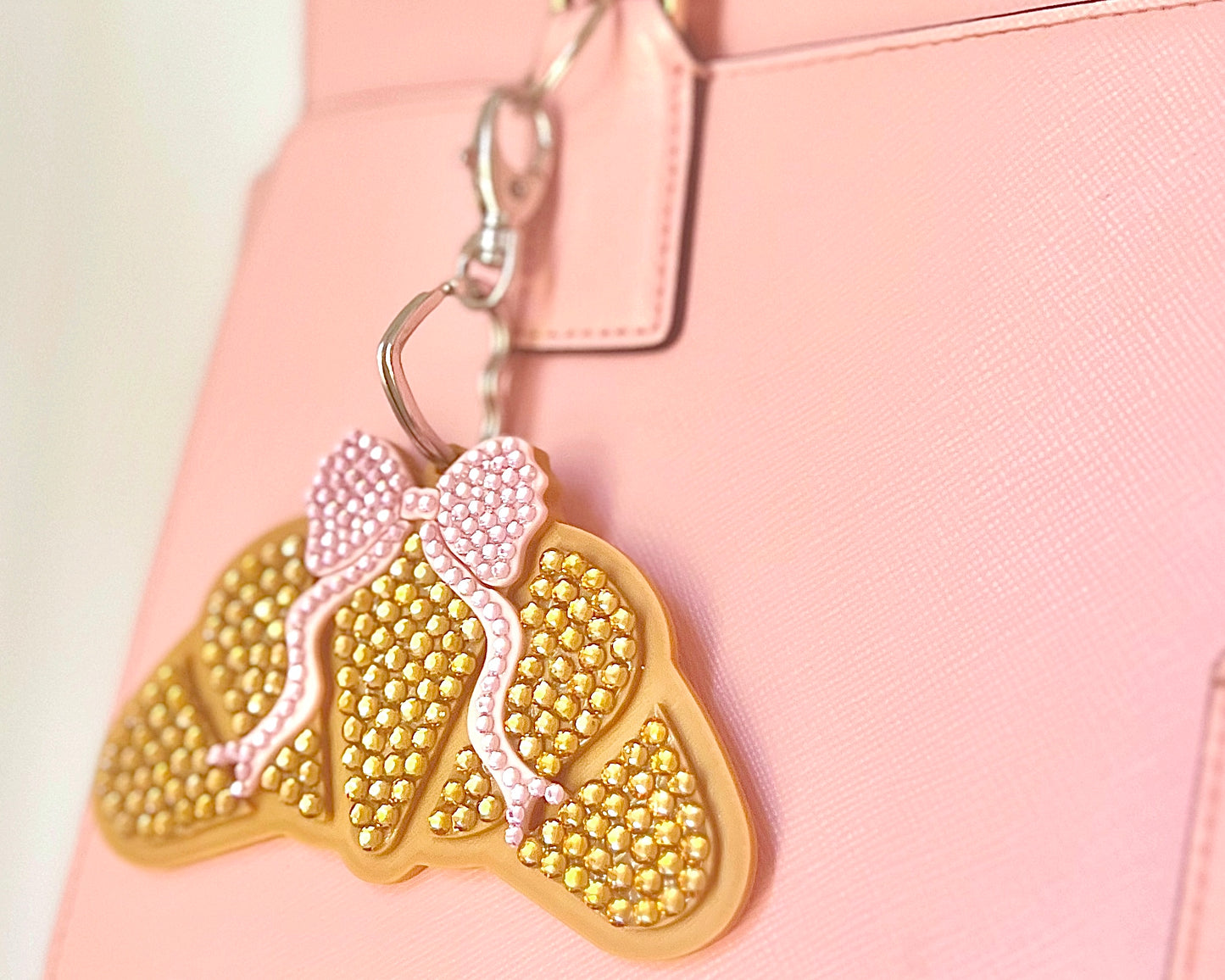 Croissant Bag Charm | Full Sparkle