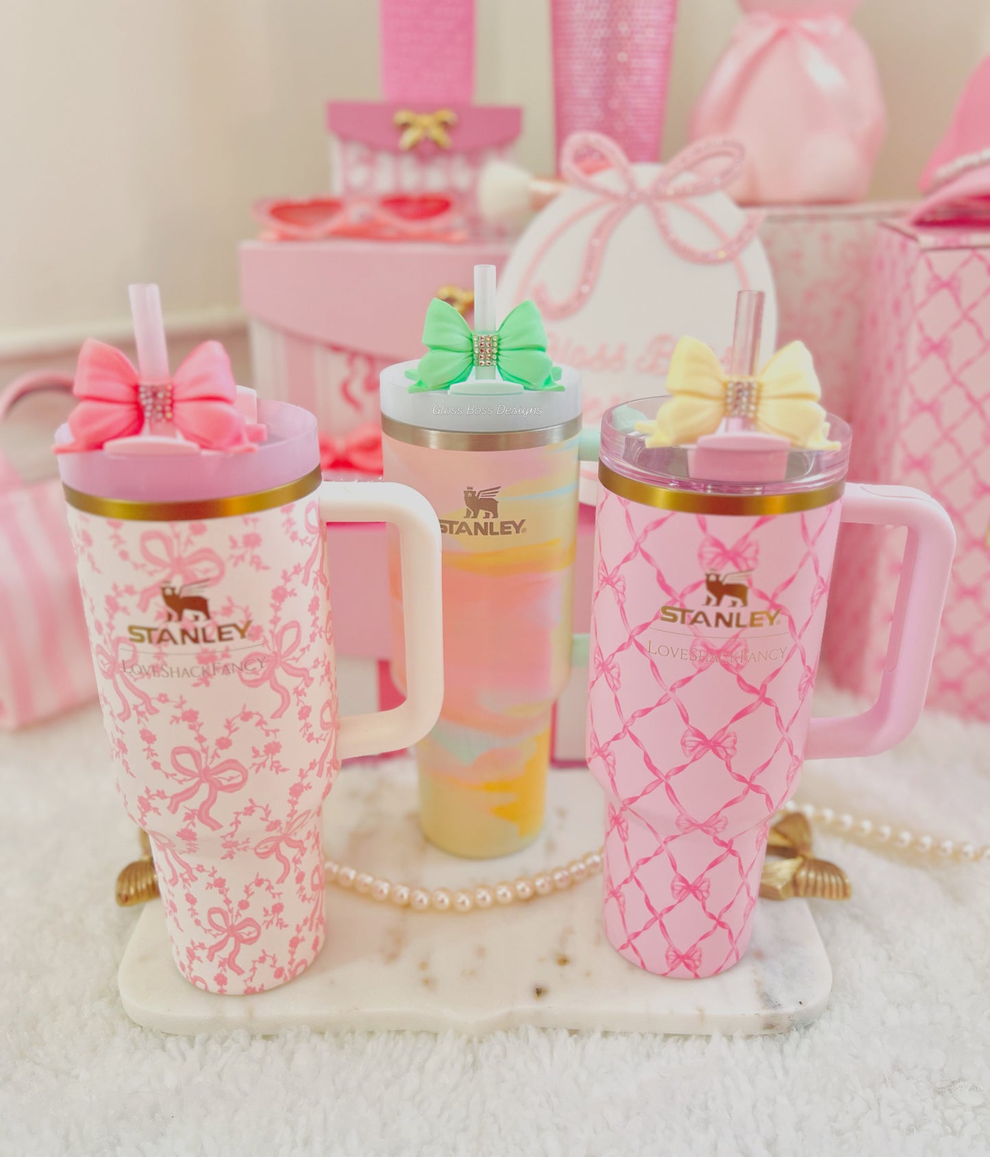 Bow Straw Sparkle with Rhinestones | Coquette Charm Accessory