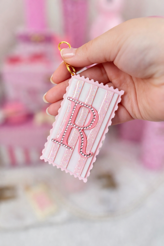 Dreamy Initial Bag Charm | Keychain