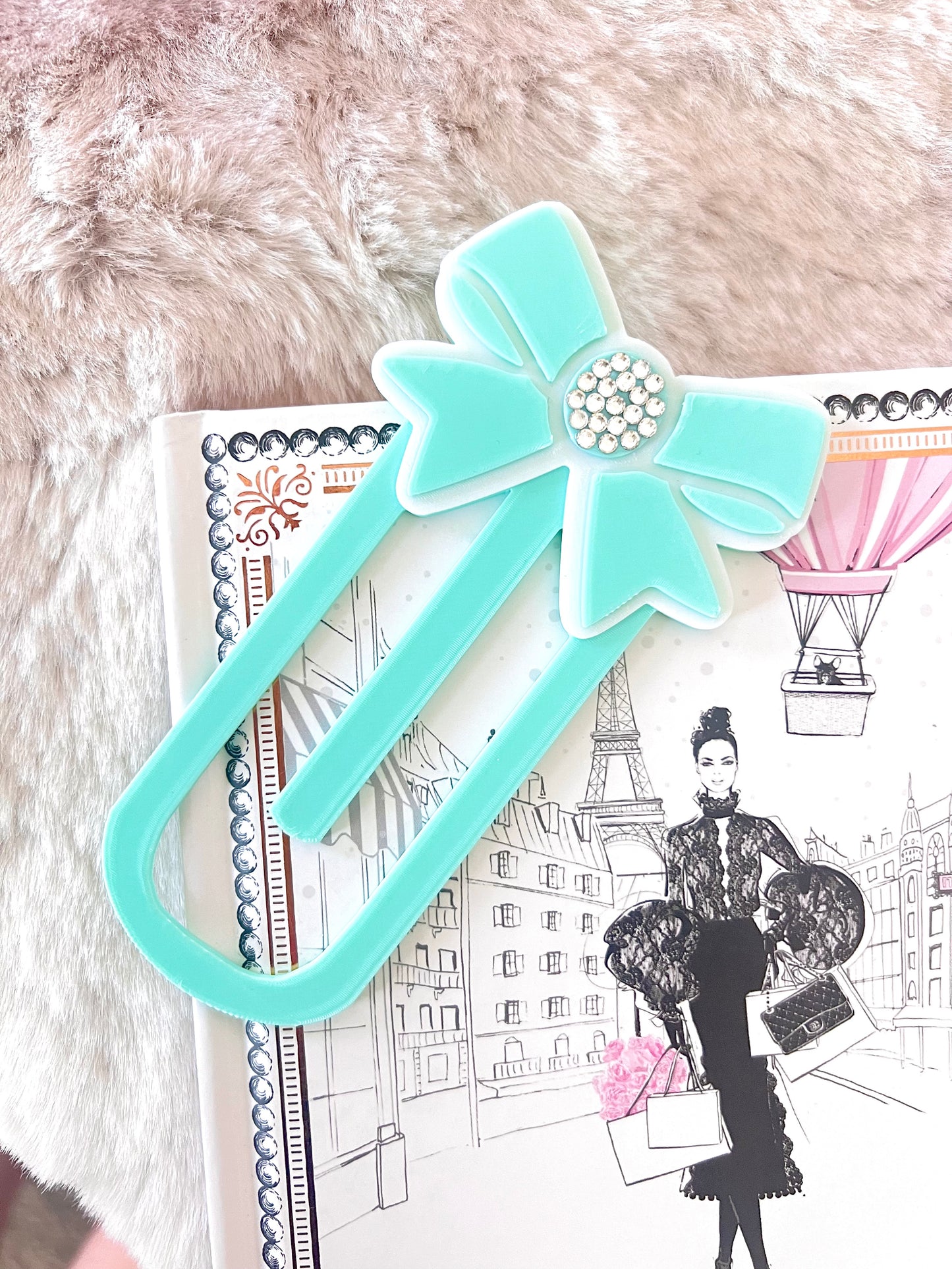 Sparkly Bow Bookmark/Paperclip | XL | +Colors | 2mm Thick Version