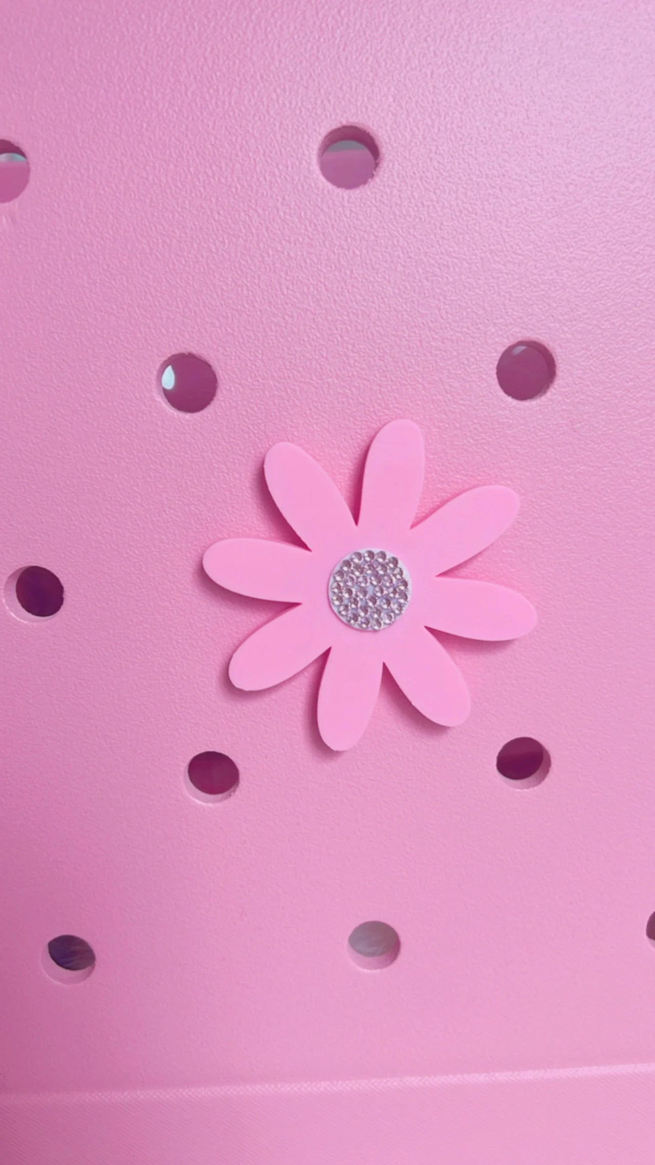 Bogg Bag - Simple Modern Beach Bag Accessories | Sparkly Flower Charm