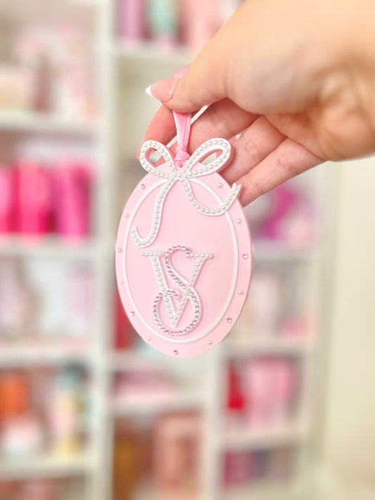 Pink Ornament | Pearls & Rhinestones