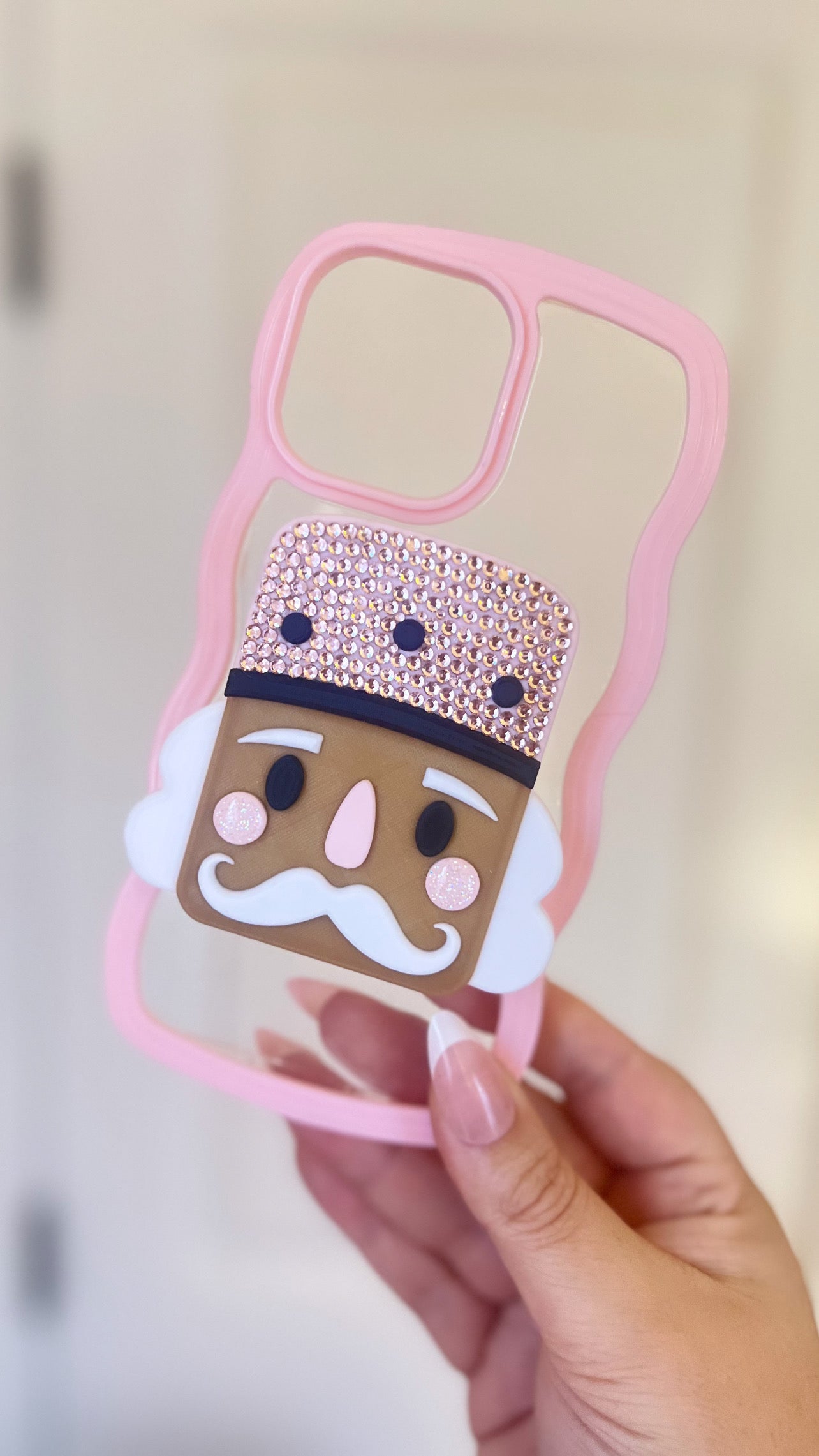 Sparkly Pink Nutcracker Phone Grip