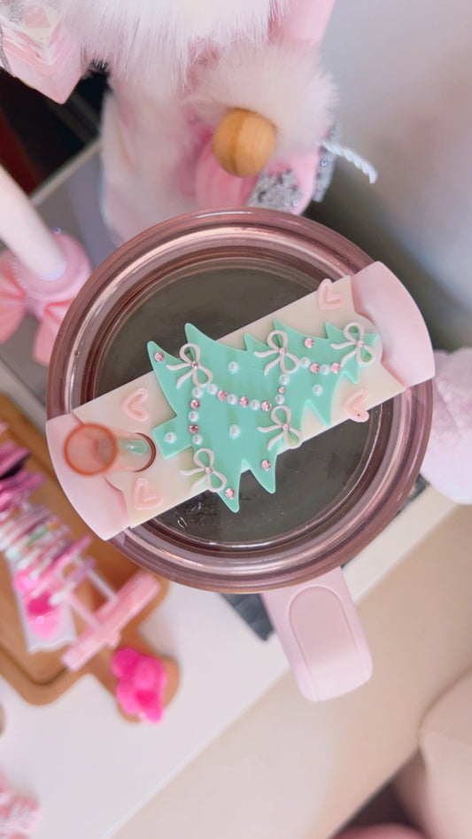 The OG Luxury Christmas Tree Lid Topper With Bows | 20oz, 30oz & 40oz | Stanley