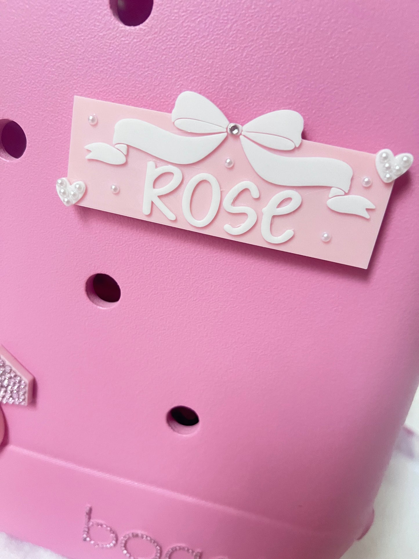 Bogg Bag / Simple Modern Beach Bag Accessories | Name Plate | Customizable | Bogg Bag Charm