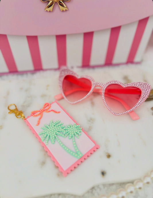 Palm Paradise Bag Charm | Keychain