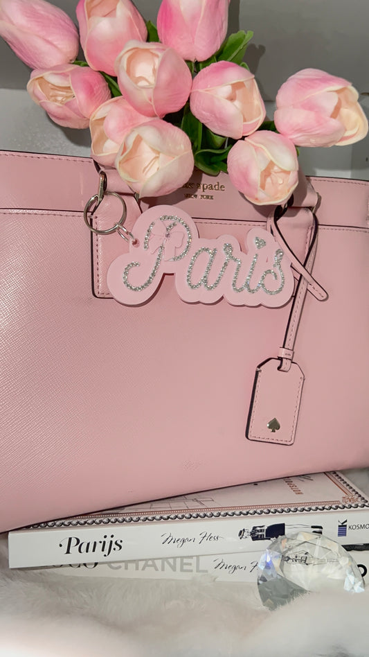 Paris Bow Bag Charm | Sparkle | Horizontal