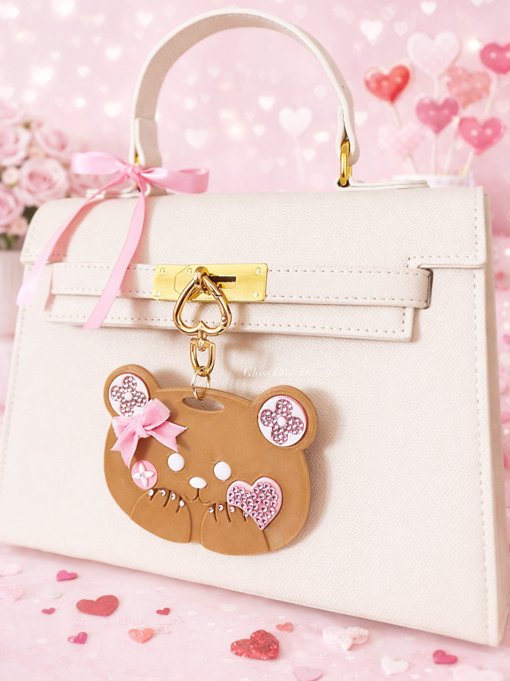 Valentine Teddy Bear Bag Charm