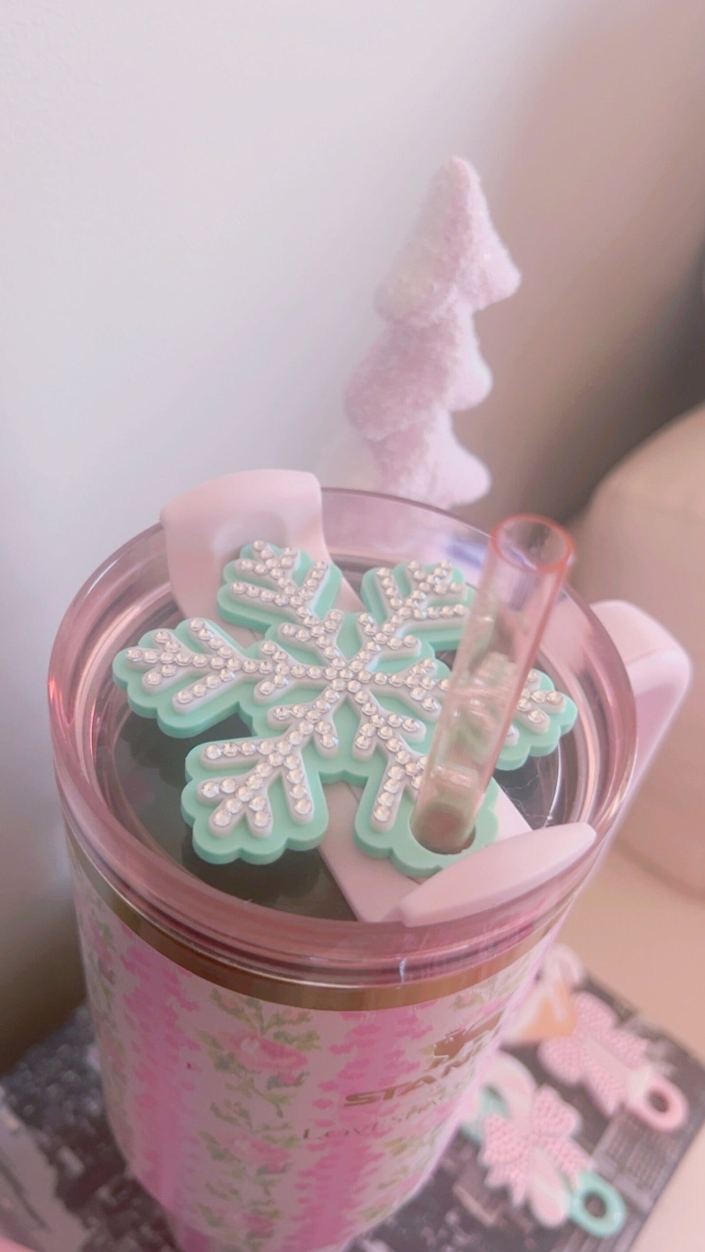 Luxury Snowflake Lid Topper | 40oz | Stanley
