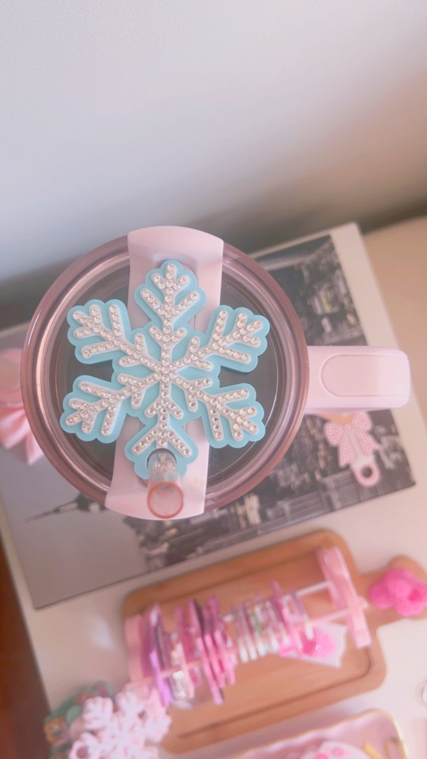 Luxury Snowflake Lid Topper | 40oz | Stanley